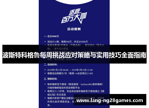 波斯特科格鲁每周挑战应对策略与实用技巧全面指南